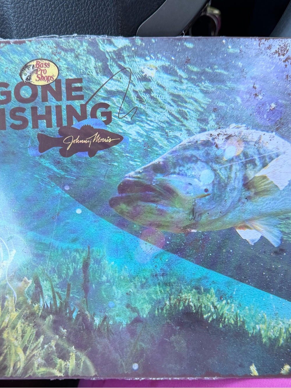 Bass Pro Shops Gone Fishing Decorative Fish Sign - Blue/Teal/Green